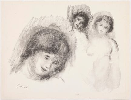 PIERRE-AUGUSTE RENOIR. « La Pierre au Trois Croqui