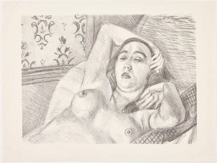 HENRI MATISSE. « Le Repos du Modèle ». Lithographi