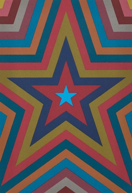 SOL LEWITT. « Étoile à cinq branches avec bandes d