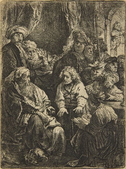 REMBRANDT VAN RIJN. « Joseph racontant ses rêves »