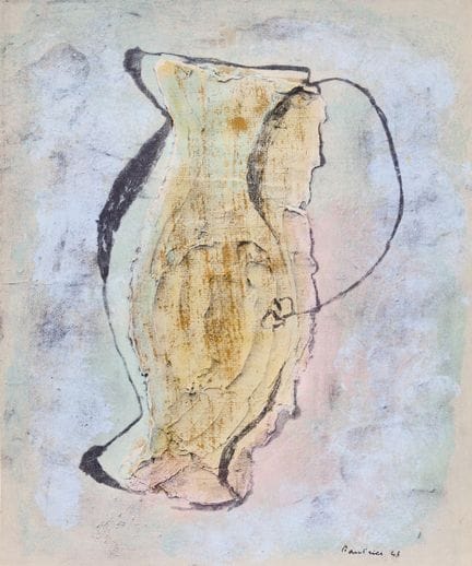JEAN FAUTRIER. « La cruche blanche ». Tirage en co
