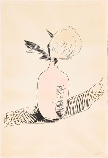 ANDY WARHOL. "Flowers (Hand-Colored)". Serigrafia 