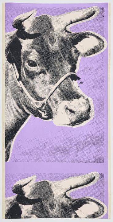 ANDY WARHOL. “Cow”. Serigrafia a colori su carta d
