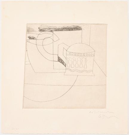 BEN NICHOLSON. « Small Still Life ». Eau-forte et 
