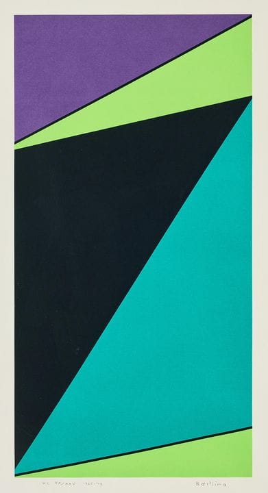 OLLE BAERTLING. « Vebamak ». Sérigraphie en couleu