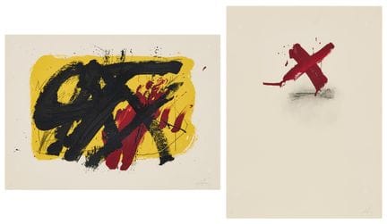ANTONI TAPIES. « La Clau del Foc » - Deux lithogra