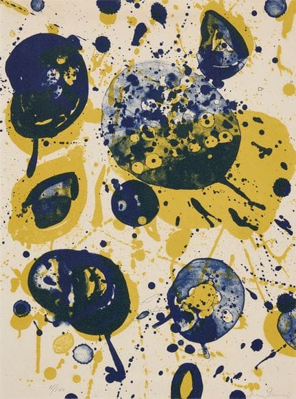 SAM FRANCIS. « An 8 Set--5. ». Lithographie en cou