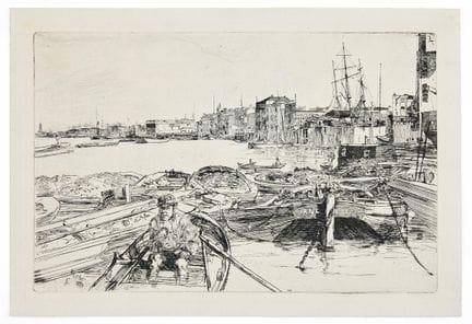 JAMES A. M. WHISTLER. « The Pool ». Eau-forte et p