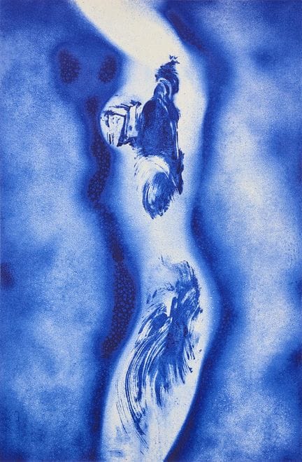 YVES KLEIN. « Anthropométrie ANT 148 ». Sérigraphi