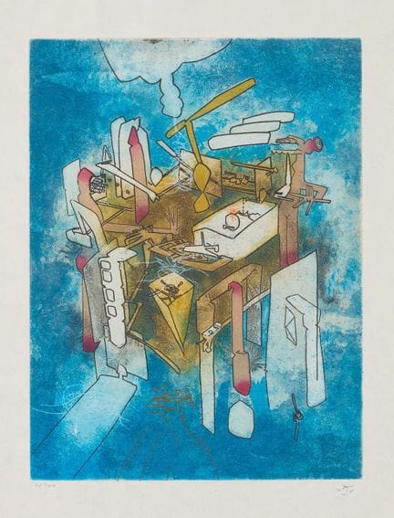 ROBERTO MATTA. « Hom'mere III » (L'Ergonaute). Sér