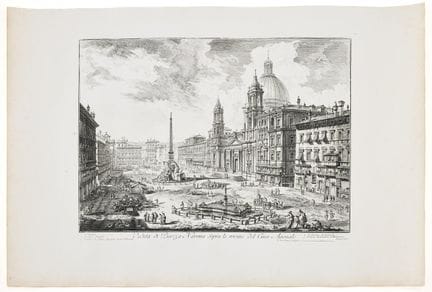 GIOVANNI BATTISTA PIRANESI. « Veduta di Piazza Nav