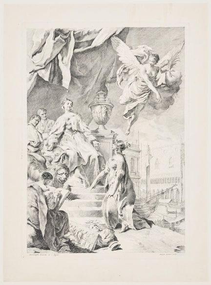 FELICITA SARTORI (ITALIE, 1713-1782). « Allégorie 