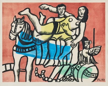 FERNAND LÉGER. Après « La Parade ». Lithographie e