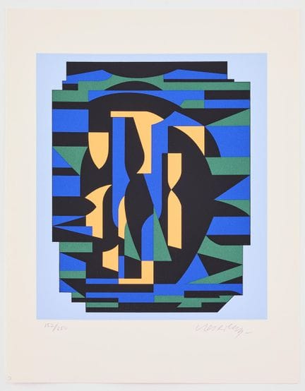 VICTOR VASARELY. « ION ». Série complète composée 
