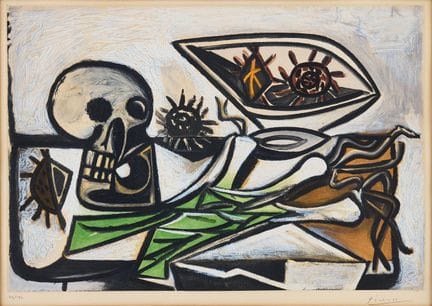 PABLO PICASSO. D'après « Nature morte au crâne ». 
