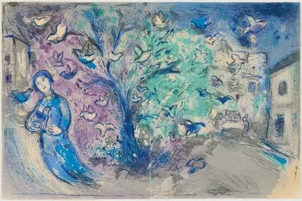 MARC CHAGALL. « La Chasse aux Oiseaux », tiré de «