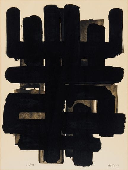 PIERRE SOULAGES (FRANCE 1919-2022). « Lithographie