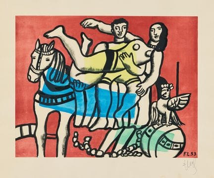 FERNAND LÉGER. D'après « La Parade ». Lithographie