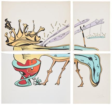SALVADOR DALÍ. « Royal Insect ». Lithographie en c