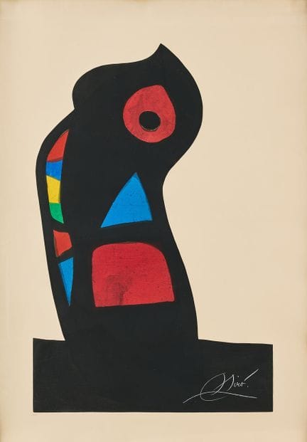 JOAN MIRÓ. « L'Oustachi ». Aquatinte et plaques de