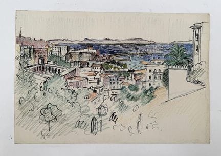 Franck SLOAN (1900-1984)
Tangeri, città e porto 
M