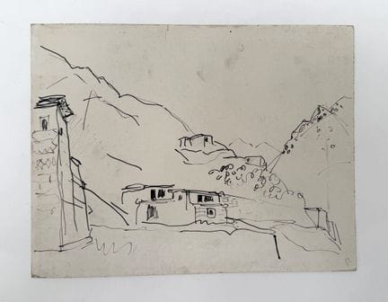 Franck SLOAN (1900-1984)
Veduta di un paesaggio ma