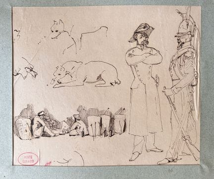 GIRAUD  Victor 1840-1871
Studi militari, portatori