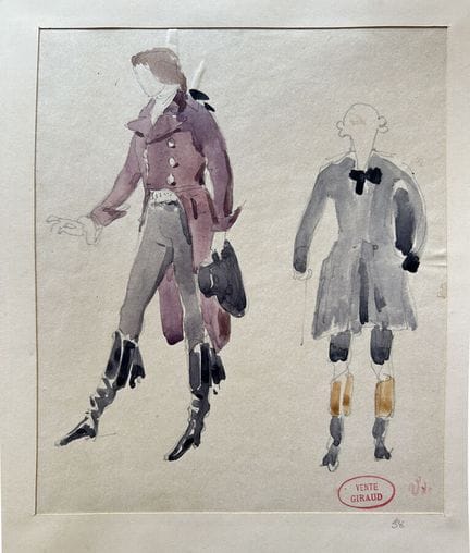 GIRAUD  Victor 1840-1871
Studio di due uomini in a