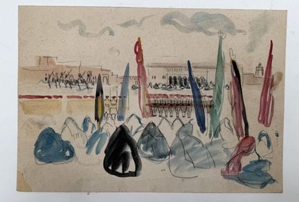 Franck SLOAN (1900-1984)
Giorno di festa a Tiznit
