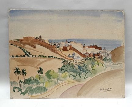 Franck SLOAN (1900-1984)
Saffi - 1932 
Acquerello 