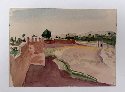 Franck SLOAN (1900-1984)
Mura e arco di trionfo 
A
