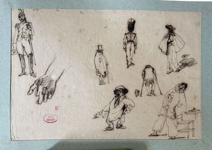 GIRAUD  Victor 1840-1871
Studio di Pierrot, milita
