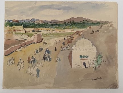 Franck SLOAN (1900-1984)
Marrakech, strada per Bab
