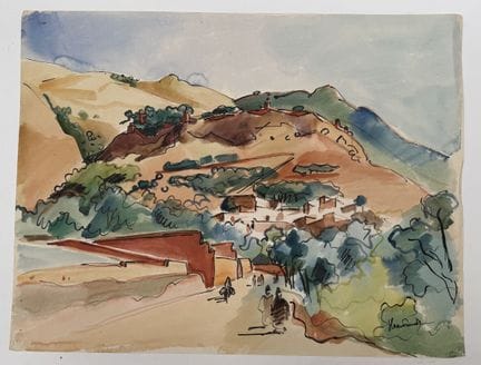 Franck SLOAN (1900-1984)
Debdou
Acquerello e inchi