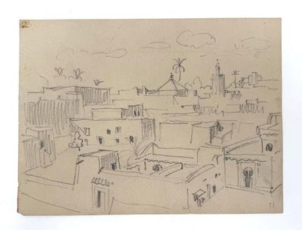 Franck SLOAN (1900-1984)
Marrakech e le sue terraz
