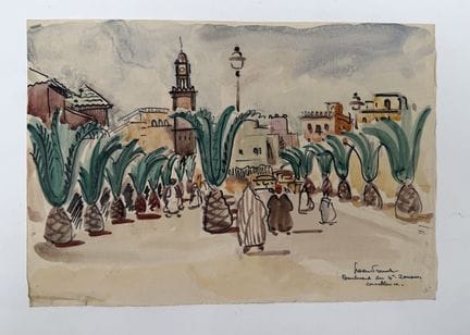 Franck SLOAN (1900-1984)
Casablanca, Boulevard des