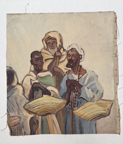 Franck SLOAN (1900-1984)
Tre mendicanti ciechi
Oli