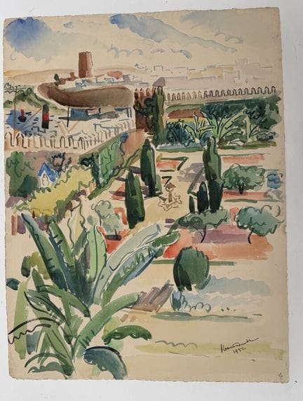 Franck SLOAN (1900-1984)
Rabat, Giardino degli Oud