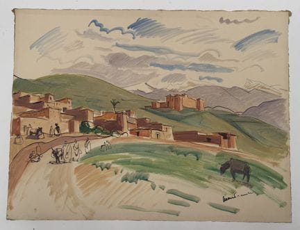 Franck SLOAN (1900-1984)
Villaggio del Grande Atla