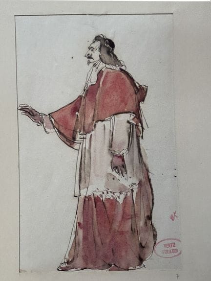 GIRAUD  Victor 1840-1871
Studio di arcivescovo
Dis