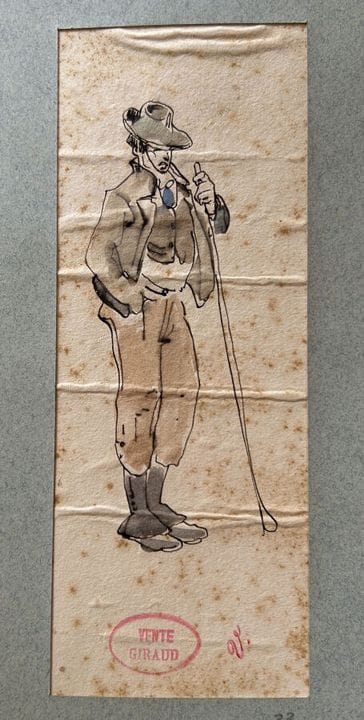 GIRAUD  Victor 1840-1871
Studio di ritratto di uom
