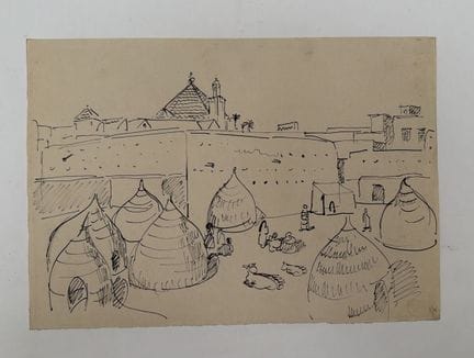 Franck SLOAN (1900-1984)
Marrakech, capanne di pag