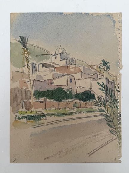 Franck SLOAN (1900-1984)
Città marocchina
Acquerel