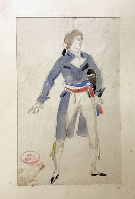 GIRAUD  Victor 1840-1871
Studio di un rivoluzionar