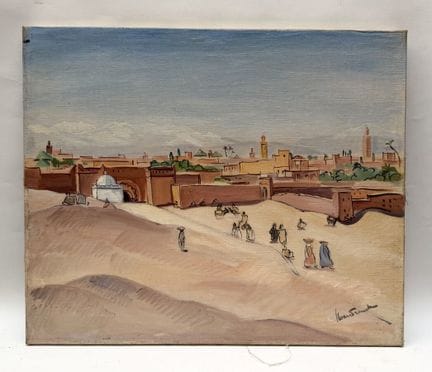 Franck SLOAN (1900-1984)
Marrakech
Olio su tela 
F