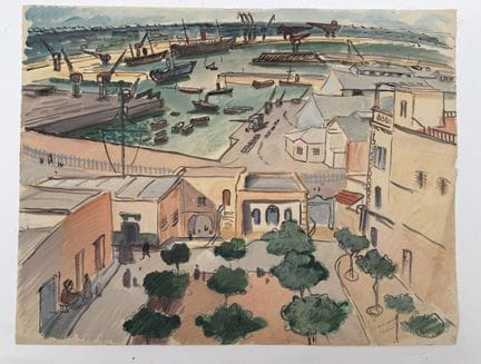 Franck SLOAN (1900-1984)
Casablanca, il porto
Acqu