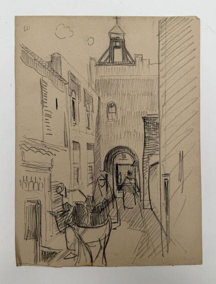 Franck SLOAN (1900-1984)
Vicolo chiuso
Matita e ca