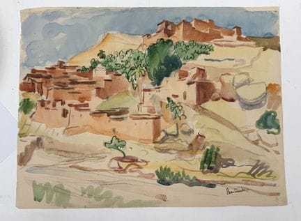 Franck SLOAN (1900-1984)
Tahanaout, Grande Atlante