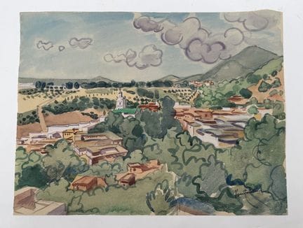Franck SLOAN (1900-1984)
Azrou
Acquerello su carta