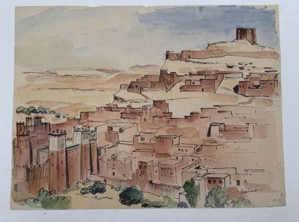Franck SLOAN (1900-1984)
Ait Ben Addou, casbah del